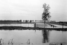 842669 Gezicht op het ondergelopen 'Land van v.d. Vendel' bij de Langbroekerwetering, tussen Sterkenburg en de ...